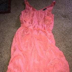 Pink high low dress